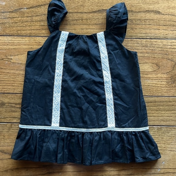 Jaime and Jack Peplum Crochet Trim Top Size 12 New With Tag - Picture 4 of 10